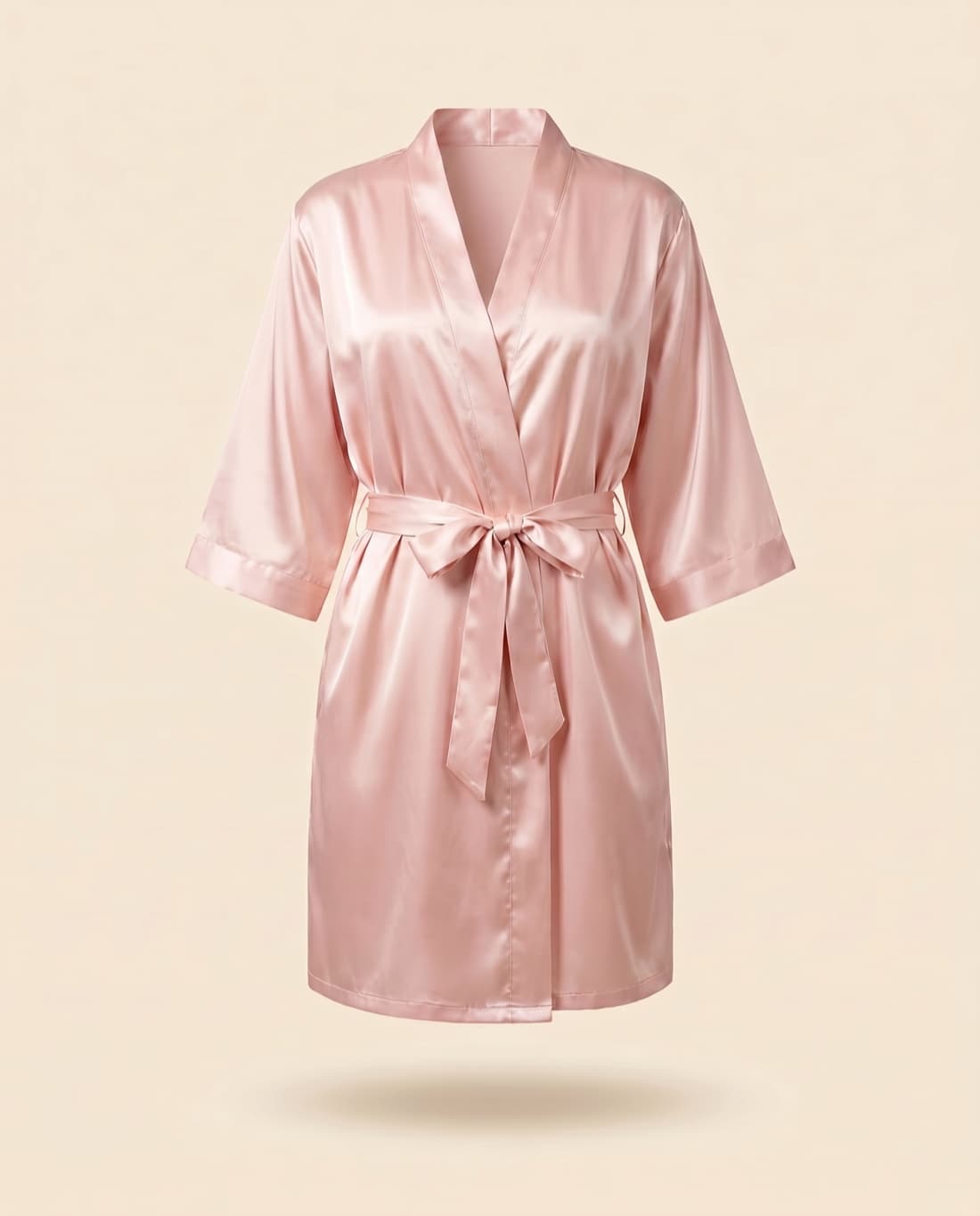 Light Pink Mini-Me Satin Robe