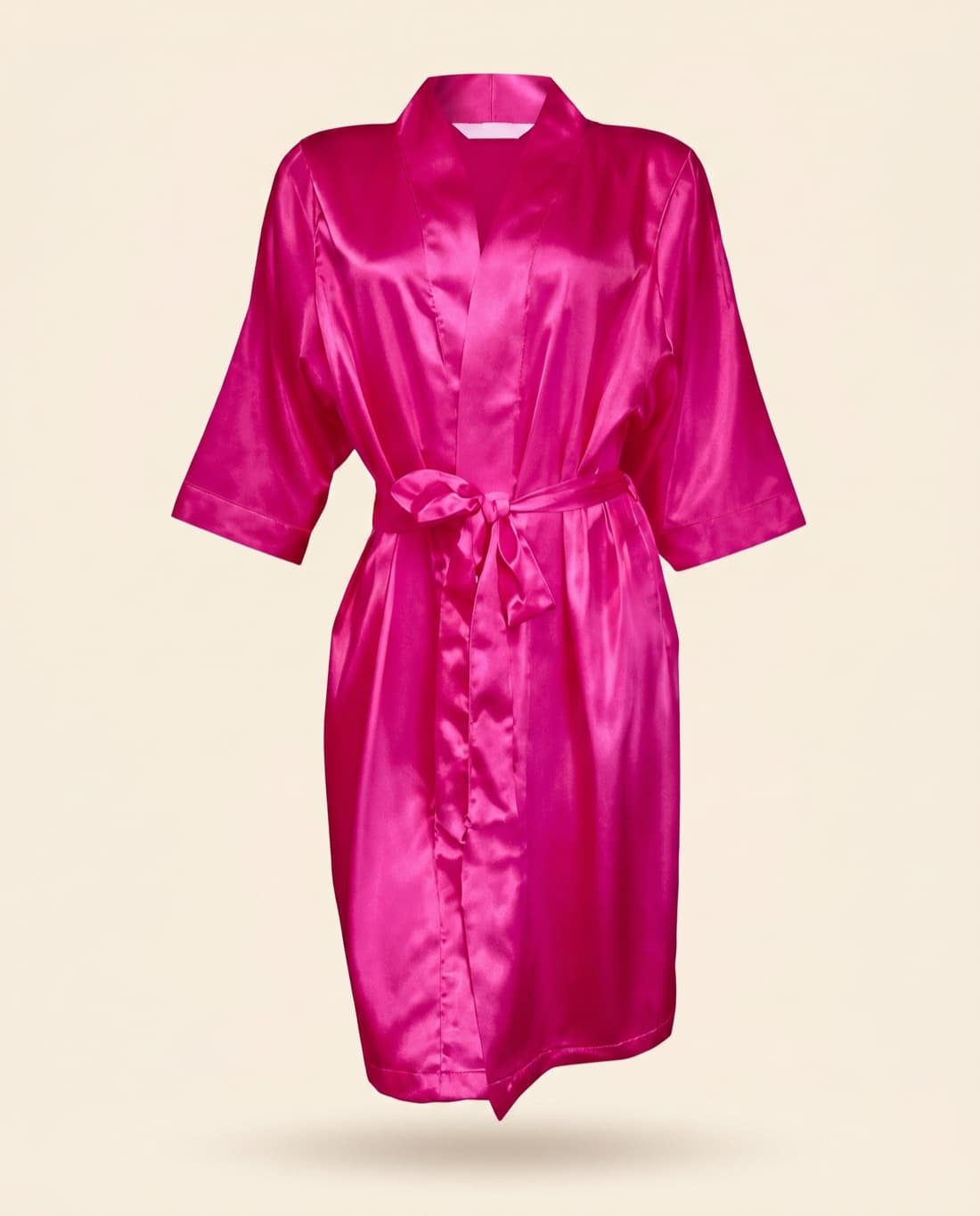 Pretty in Hot Pink Signature Satin Robe